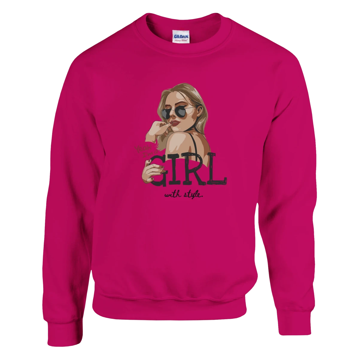 Classic Unisex Crewneck Sweatshirt | Gildan® 18000 White - Wow Store