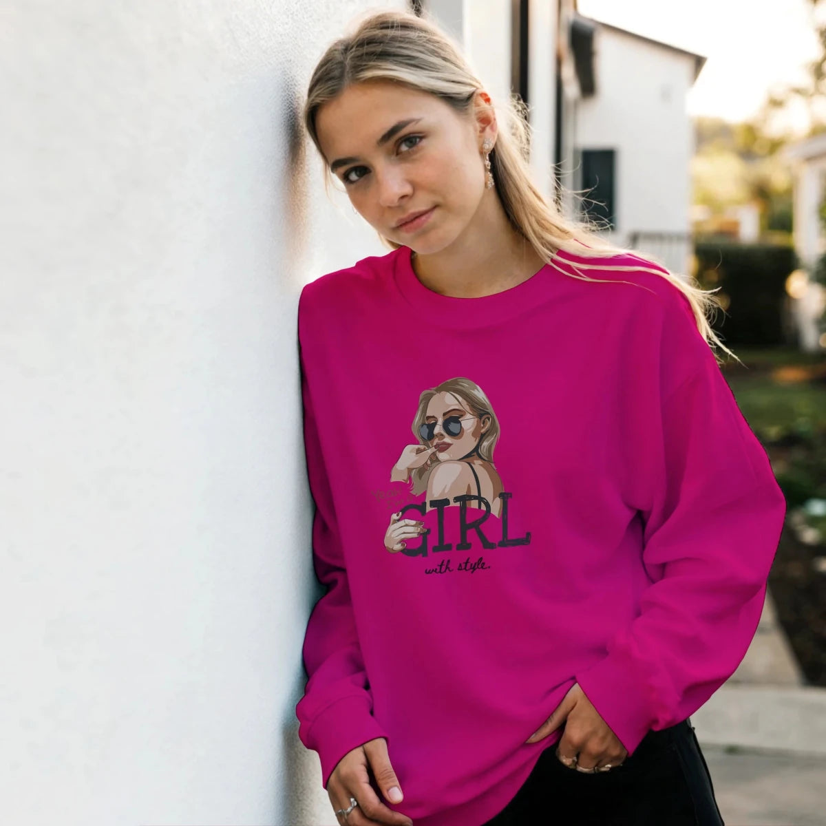 Classic Unisex Crewneck Sweatshirt | Gildan® 18000 White - Wow Store