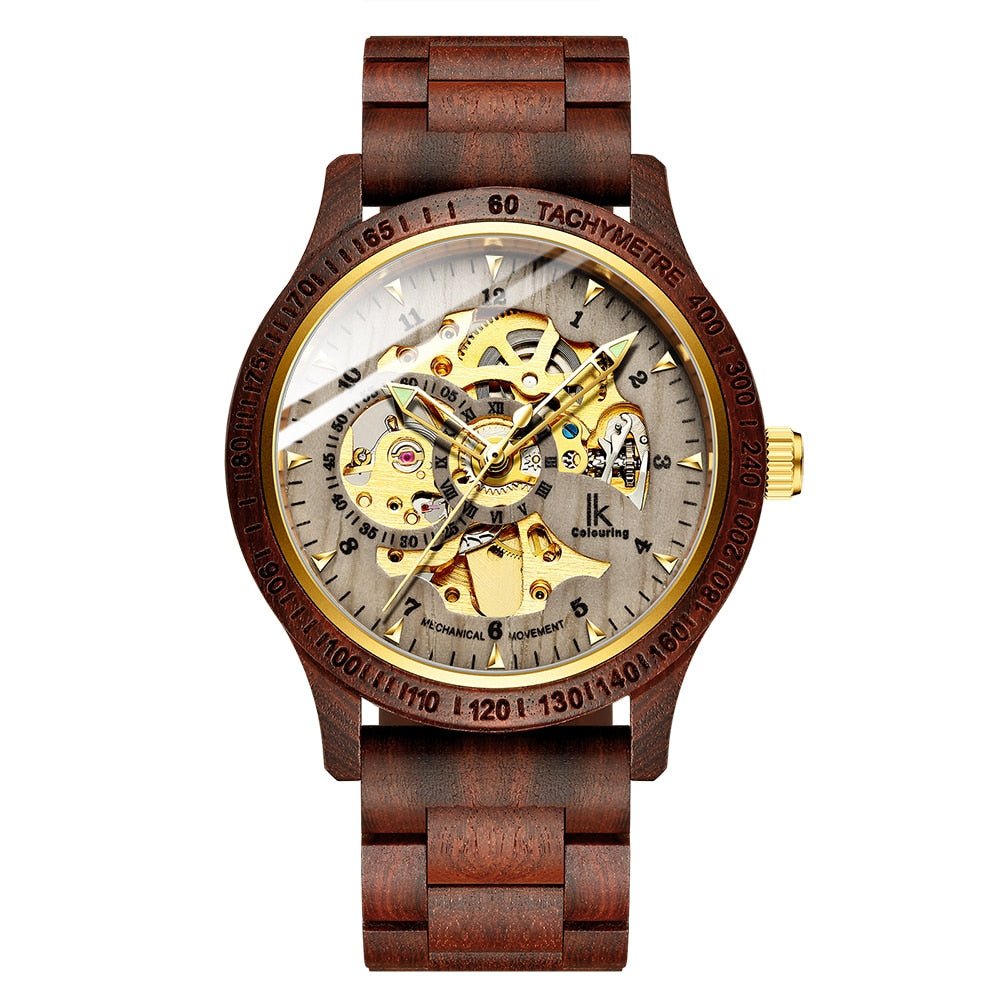 Classic Wooden Men's Mechanical Watch - Wow Store