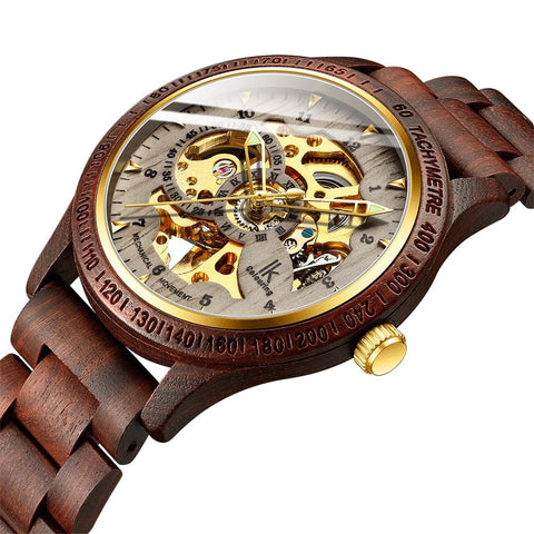 Classic Wooden Men's Mechanical Watch - Wow Store