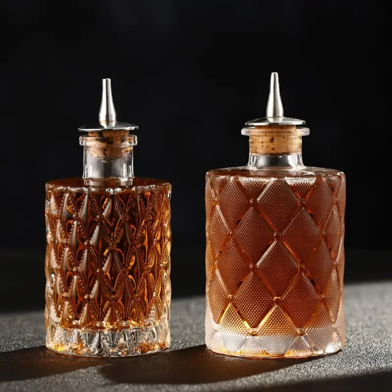 Cocktail Bitters Bottle Vintage Glass - Wow Store