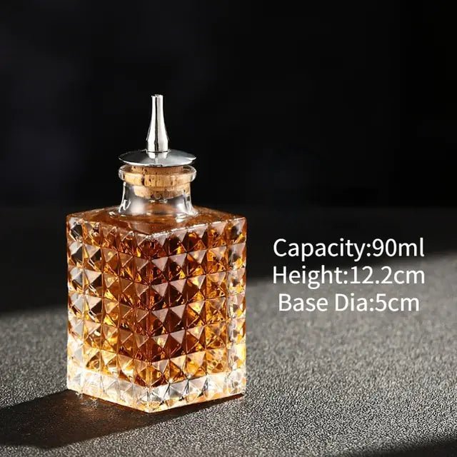 Cocktail Bitters Bottle Vintage Glass - Wow Store