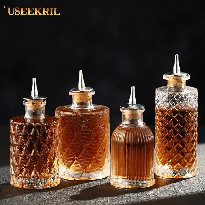Cocktail Bitters Bottle Vintage Glass - Wow Store