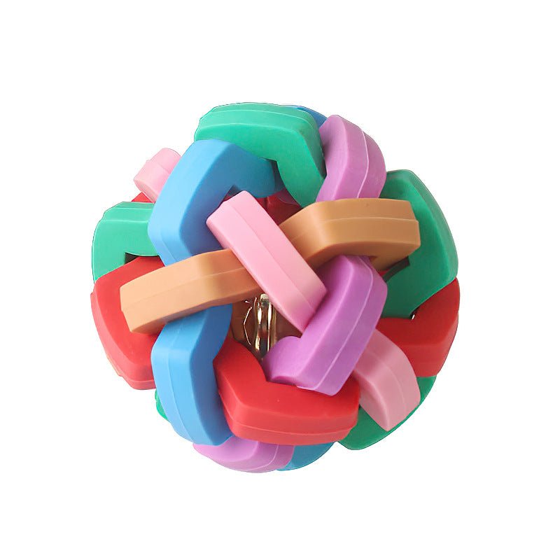 Colorful Bite Resistant Bell Ball Toy for Pets - WowStore.live
