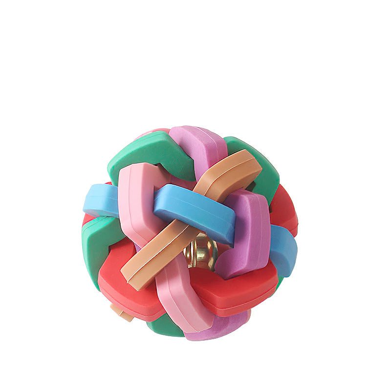 Colorful Bite Resistant Bell Ball Toy for Pets - WowStore.live