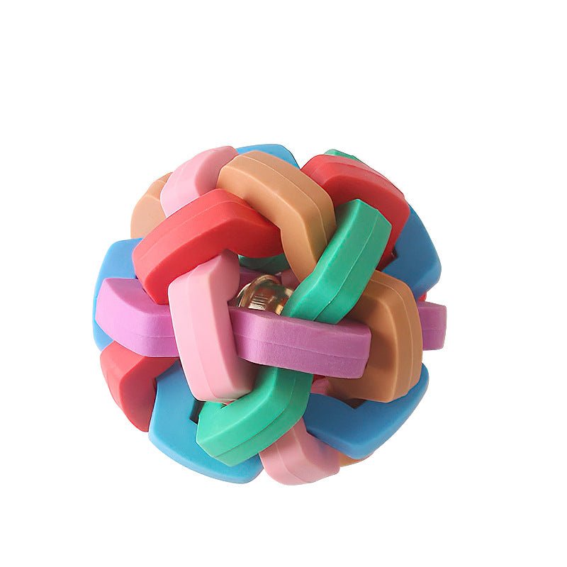 Colorful Bite Resistant Bell Ball Toy for Pets - WowStore.live