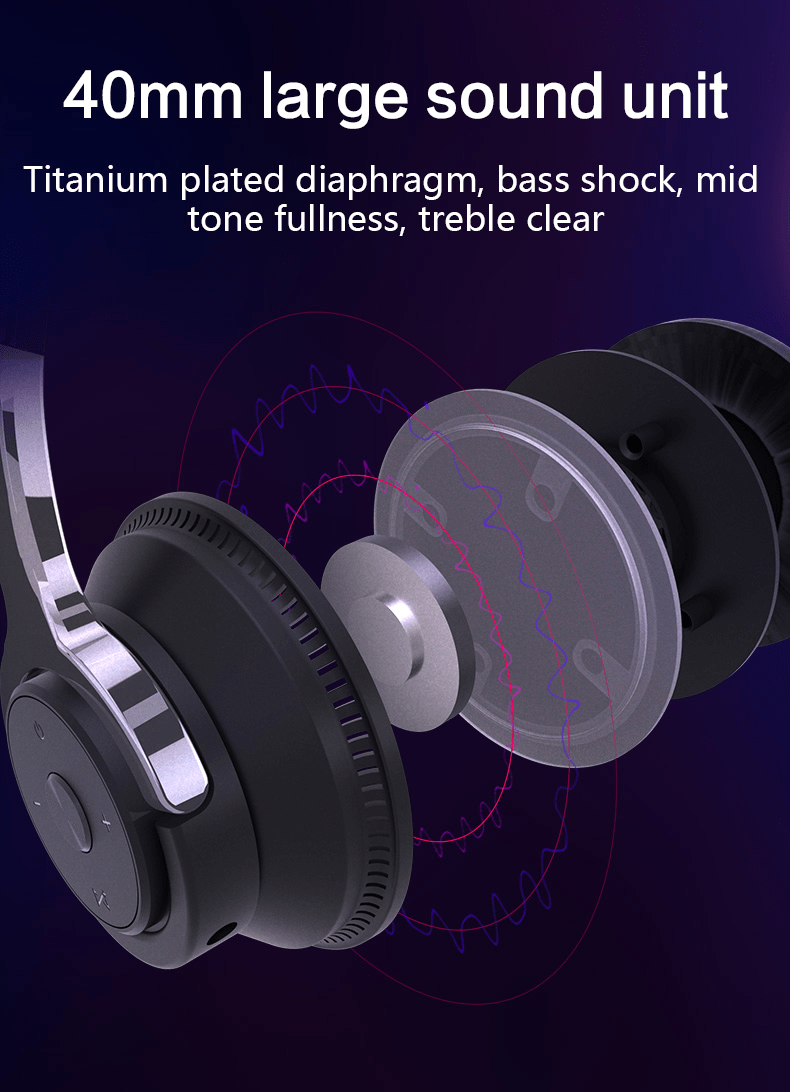 Colorful LED Lights Bluetooth Headphone Bass Wireless Earphones - Wow Store