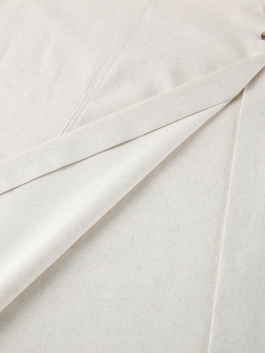 Contrast Trim Button Front Tube Maxi Dress - Wow Store