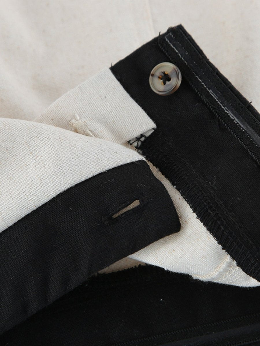 Contrast Trim Button Front Tube Maxi Dress - Wow Store