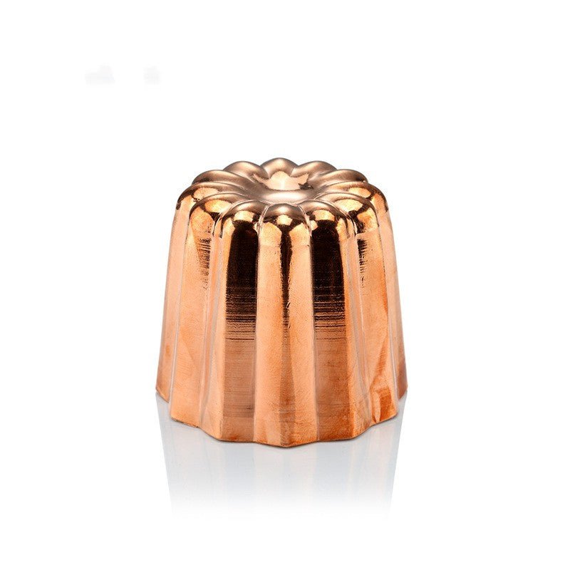Copper canelé mould upside down