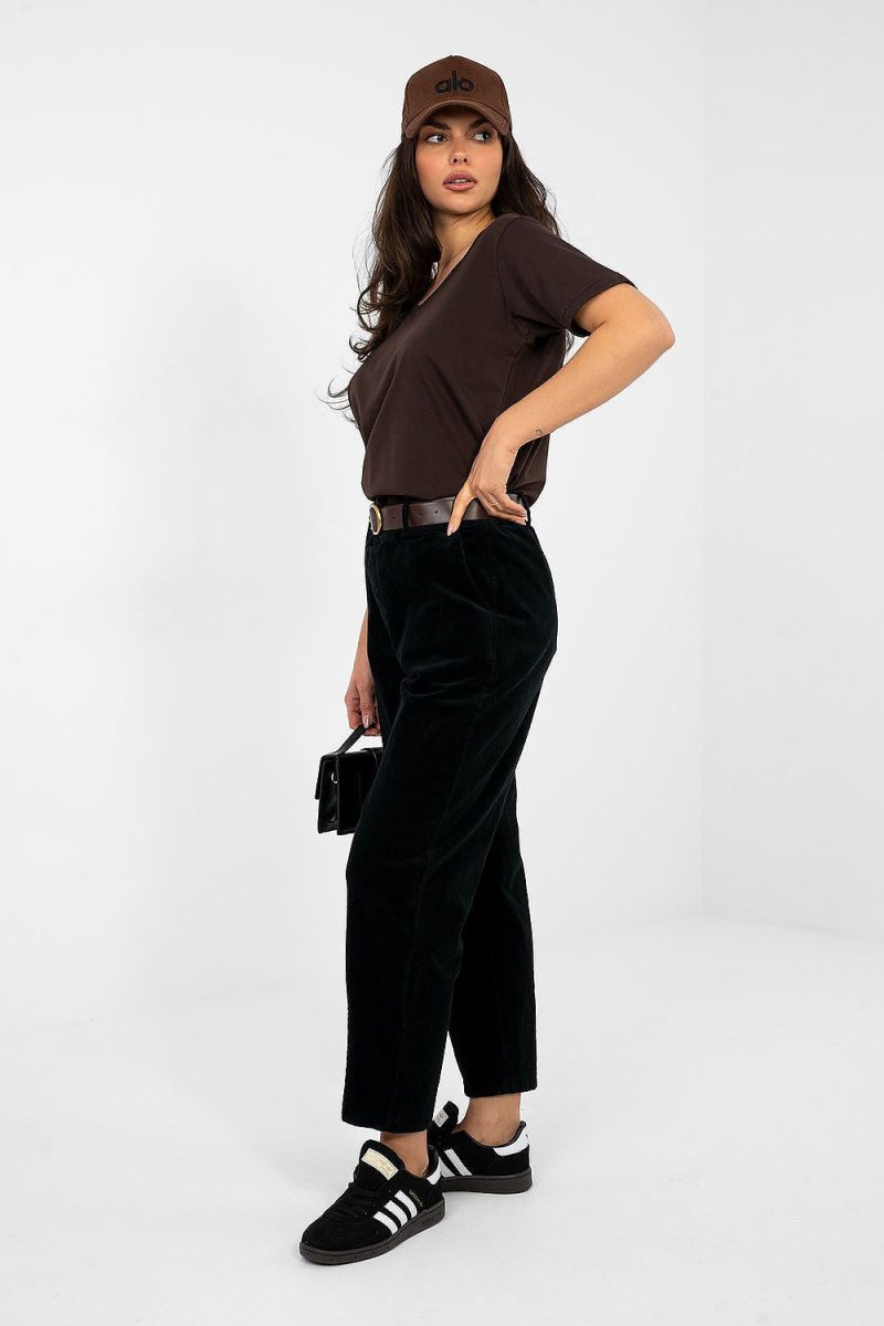 corduroy trousers model 224052 Italy Moda - WowStore.live