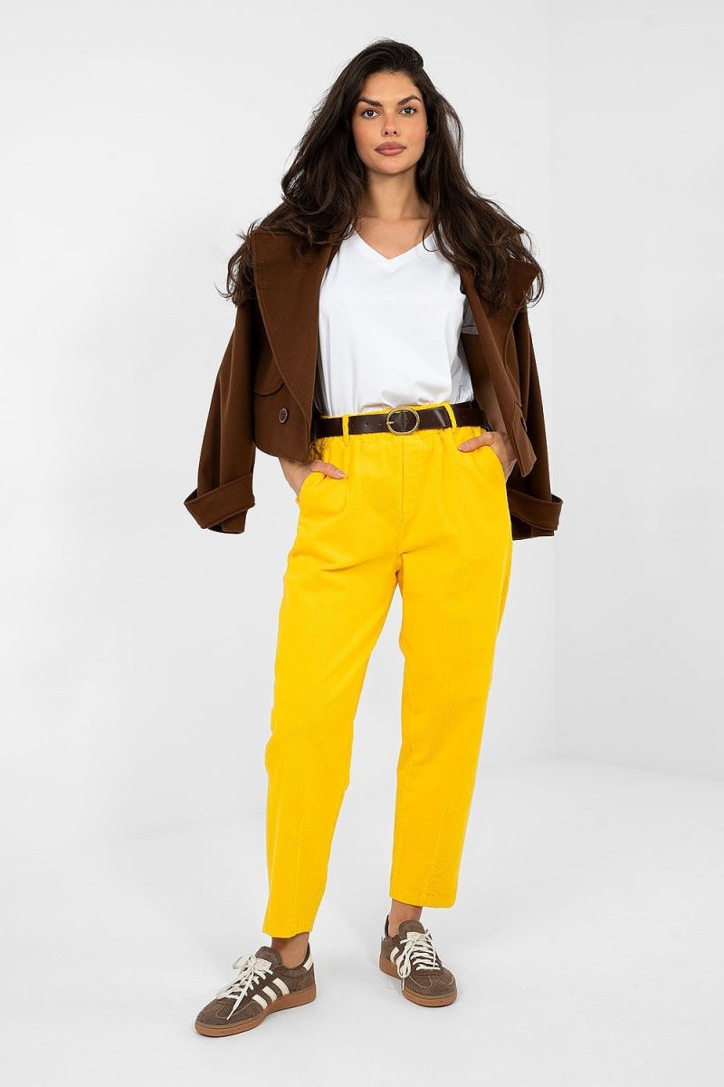 corduroy trousers model 224052 Italy Moda - WowStore.live