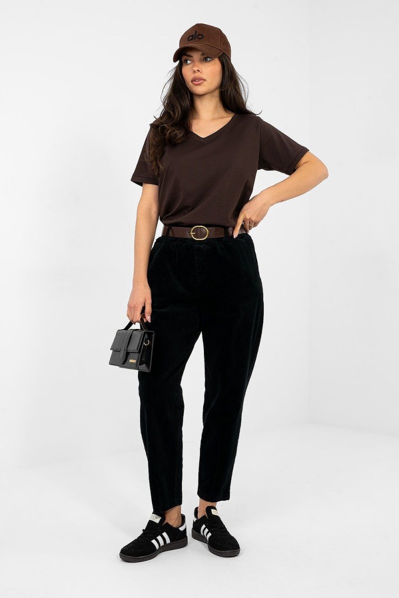 corduroy trousers model 224052 Italy Moda - WowStore.live