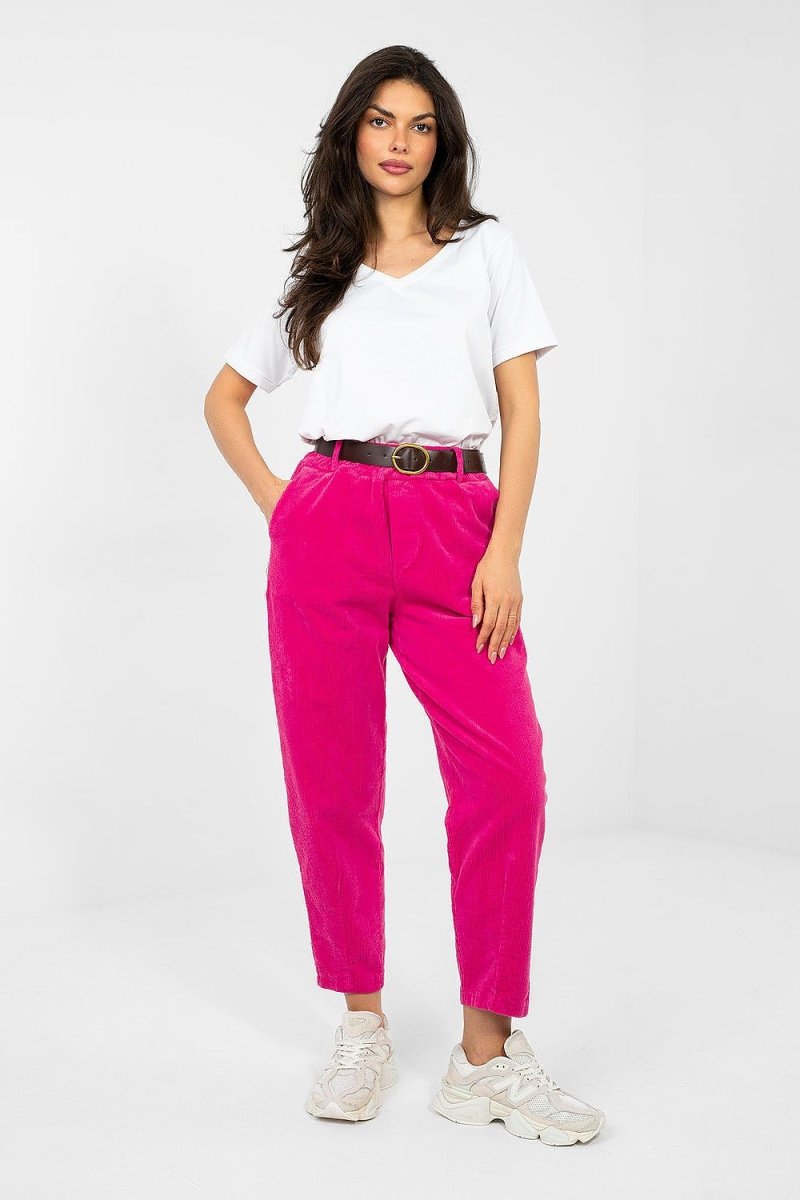 corduroy trousers model 224052 Italy Moda - WowStore.live