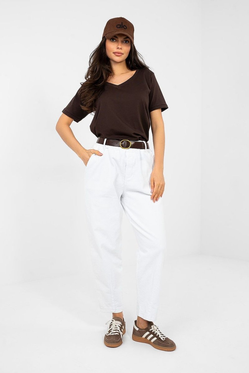 corduroy trousers model 224052 Italy Moda - WowStore.live