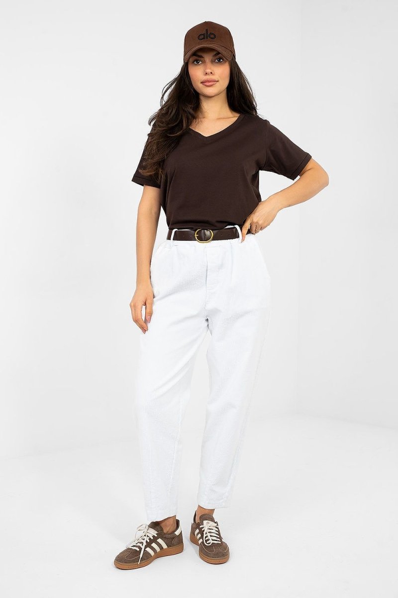 corduroy trousers model 224052 Italy Moda - WowStore.live