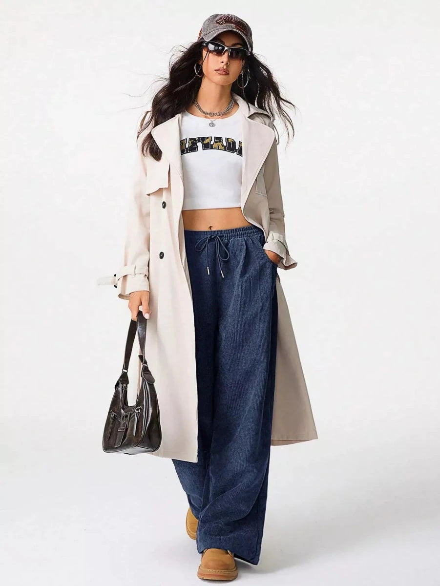 Corduroy Wide Leg Pants - Wow Store