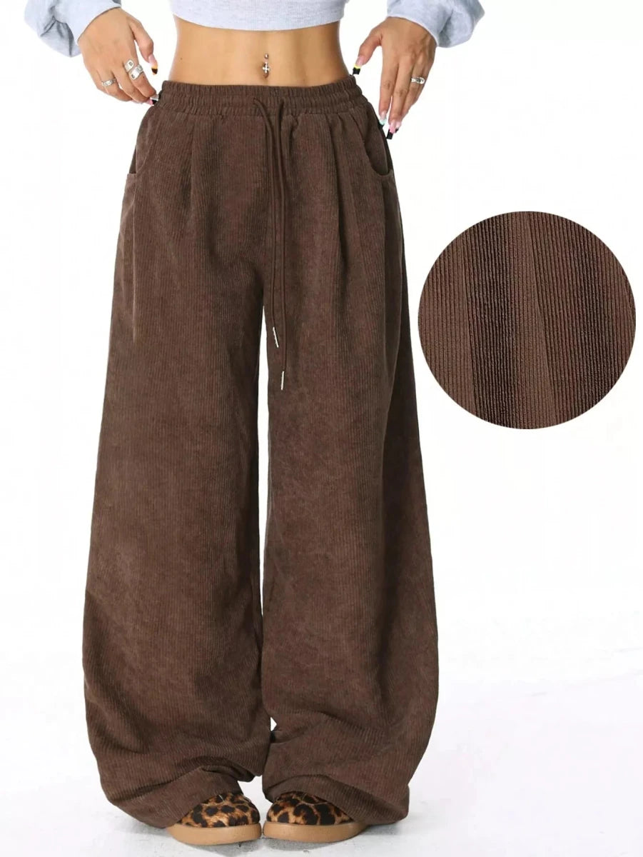 Corduroy Wide Leg Pants - Wow Store