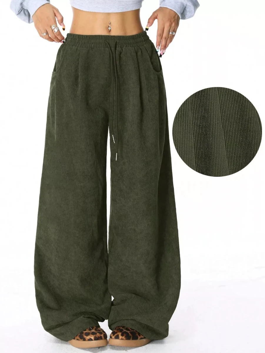 Corduroy Wide Leg Pants - Wow Store