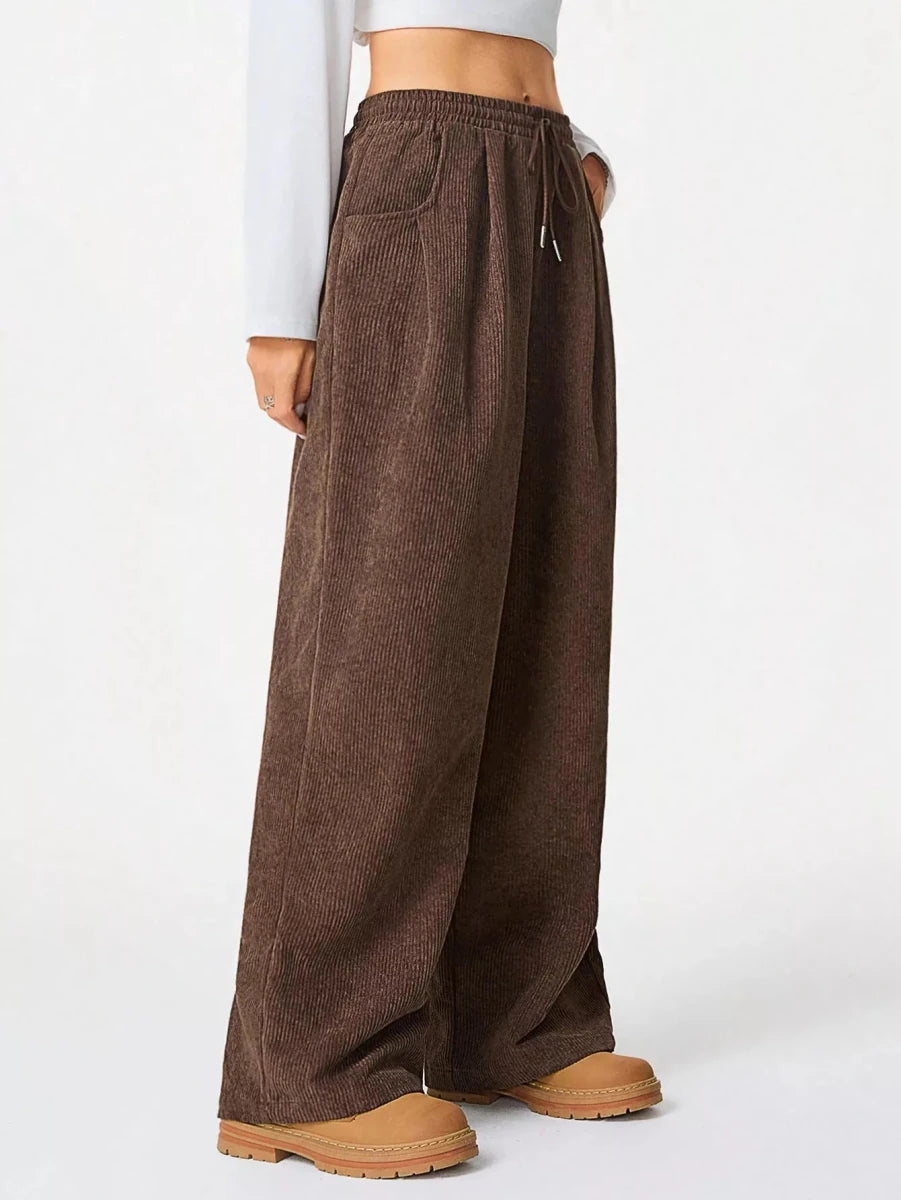 Corduroy Wide Leg Pants - Wow Store