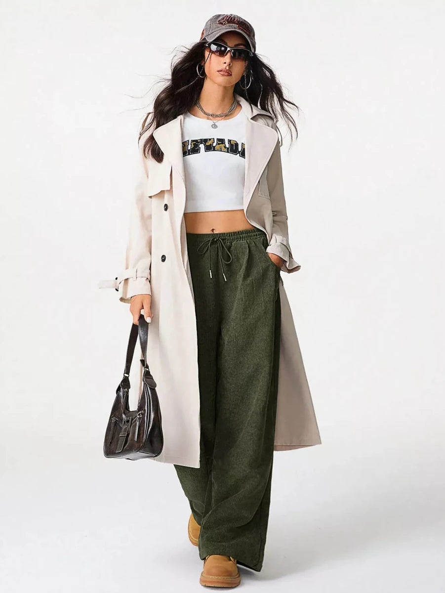 Corduroy Wide Leg Pants - Wow Store