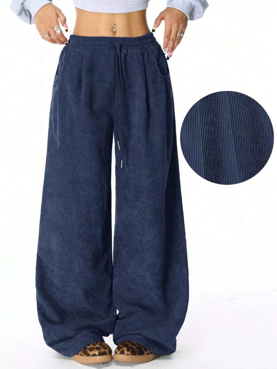 Corduroy Wide Leg Pants - Wow Store