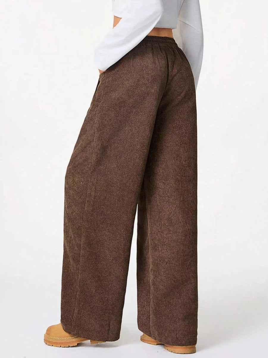 Corduroy Wide Leg Pants - Wow Store