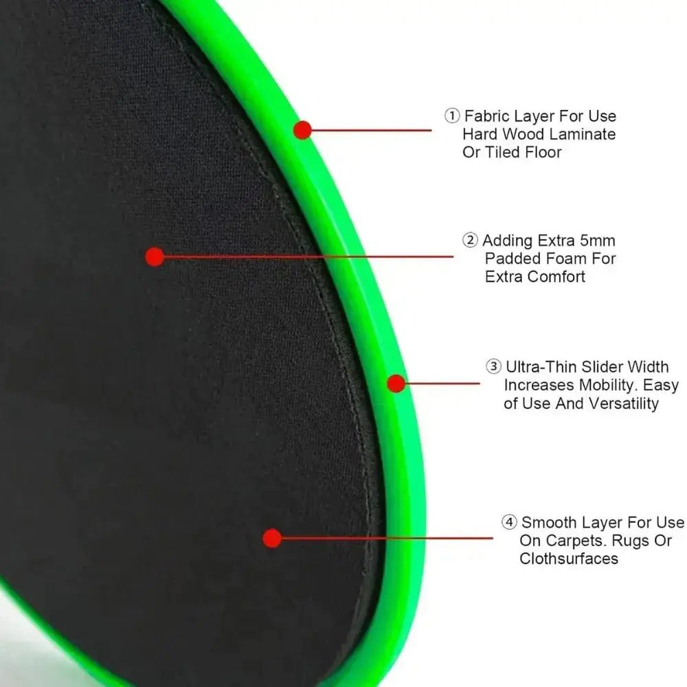 Core Exercise Sliders Set of 2 - Wow Store