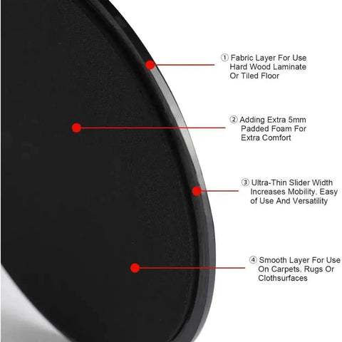 Core Exercise Sliders Set of 2 - Wow Store