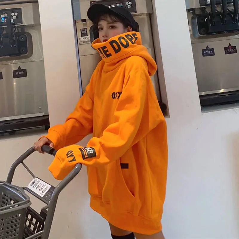 Couples' Orange High Neck Sweatshirt for Spring/Fall/Winter - Wow Store - Wow Store