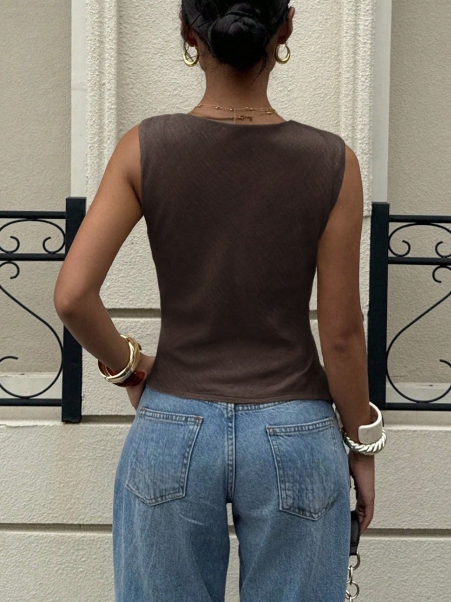 Cowl Neck Cami Top - Wow Store