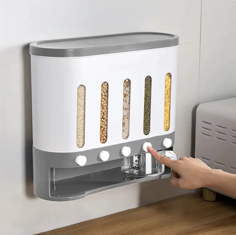 Creative Kitchen Wall - Mounted Rice & Grain Storage Solution - Wow Store