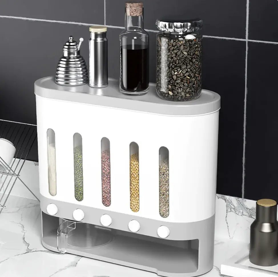 Creative Kitchen Wall - Mounted Rice & Grain Storage Solution - Wow Store