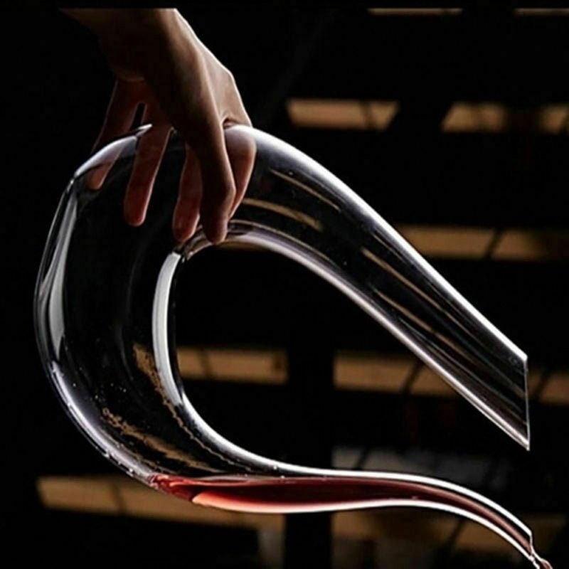 Crystal U - shaped 1500ml Wine Decanter - Wow Store