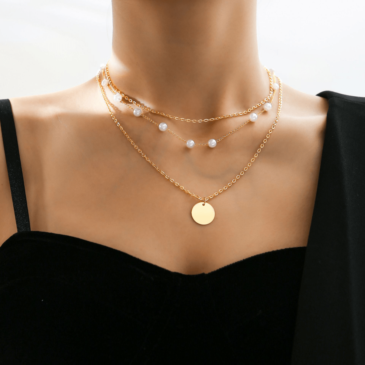 Custom Twin Layer Stripe Pendant Necklace - Wow Store