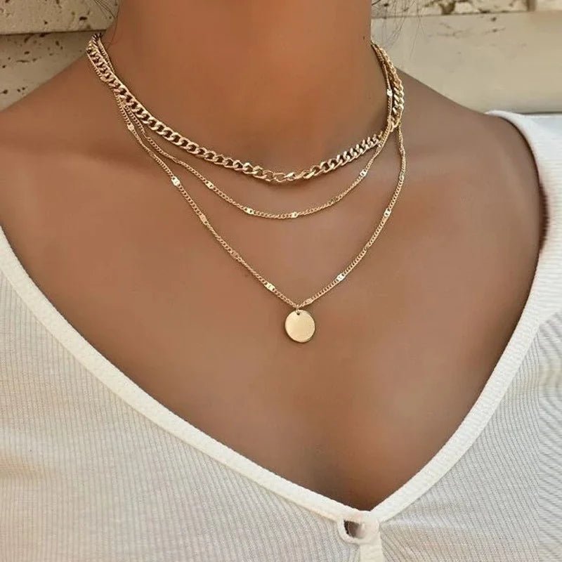 Custom Twin Layer Stripe Pendant Necklace - Wow Store