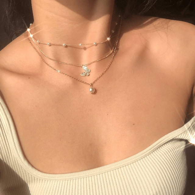 Custom Twin Layer Stripe Pendant Necklace - Wow Store