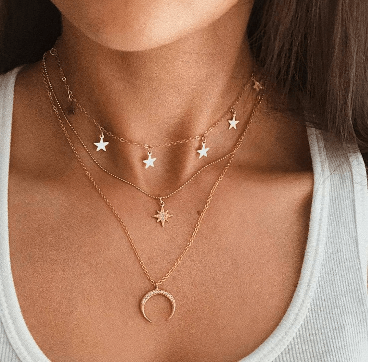 Custom Twin Layer Stripe Pendant Necklace - Wow Store