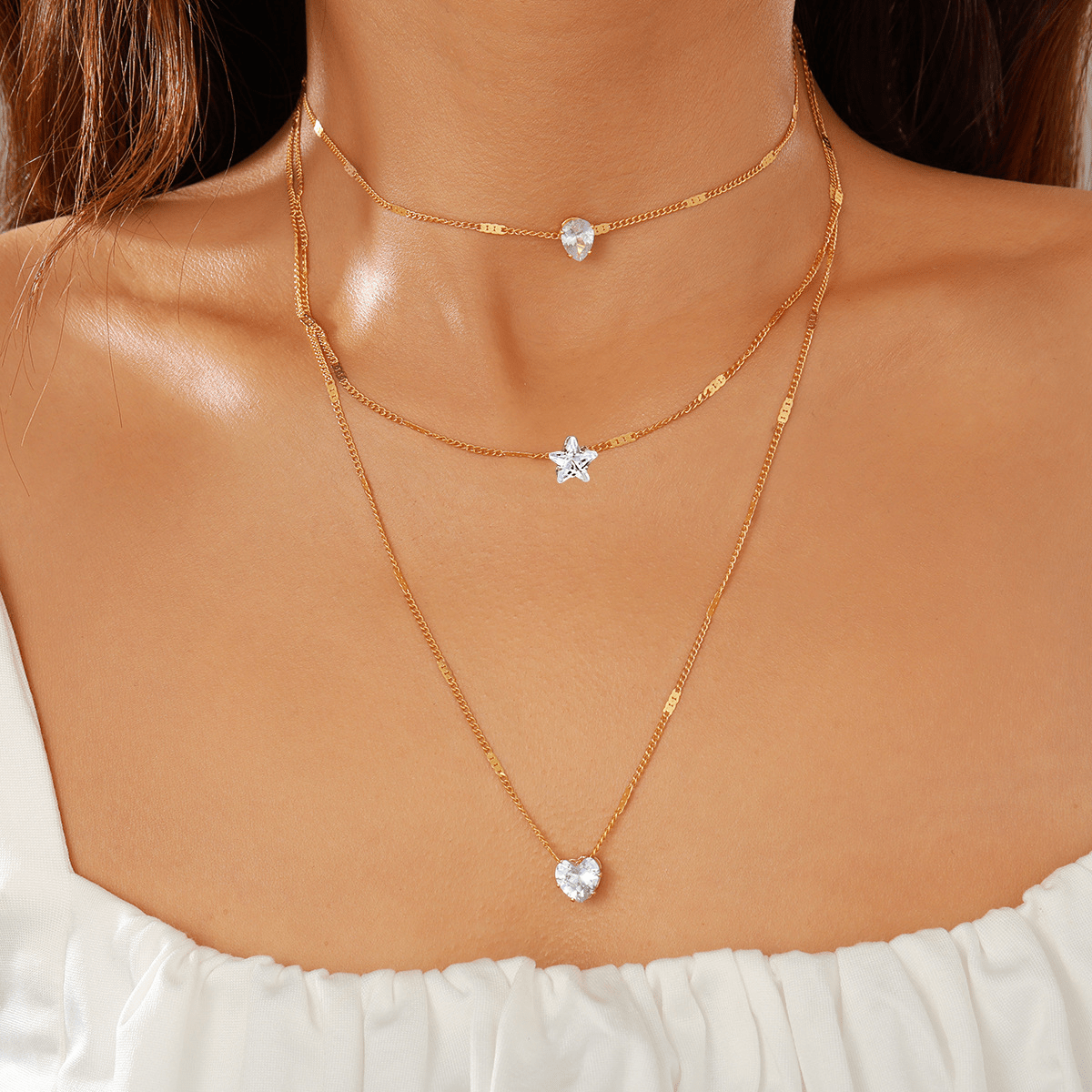 Custom Twin Layer Stripe Pendant Necklace - Wow Store