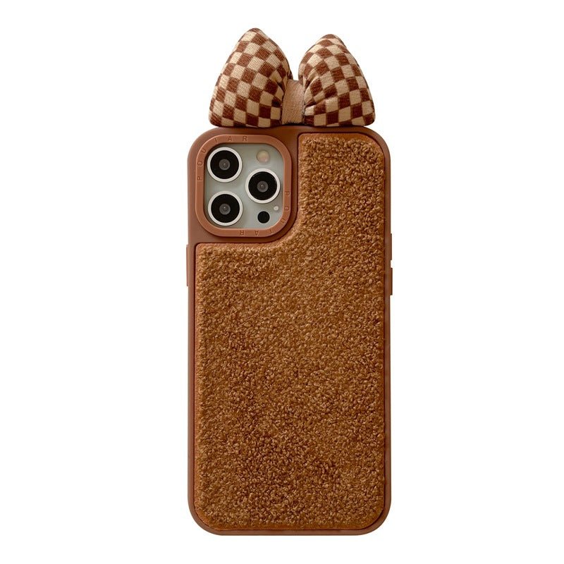 Cute Lattice Bow Silicone Phone Case - WowStore.live