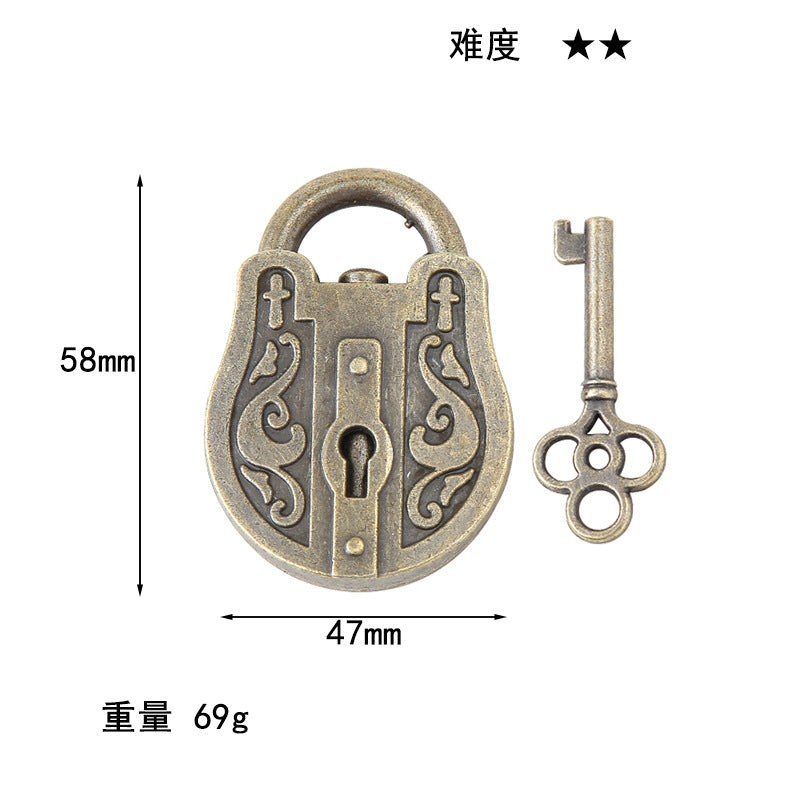 Luxury Puzzle Lock - Premium Zinc Alloy Intelligence Toy