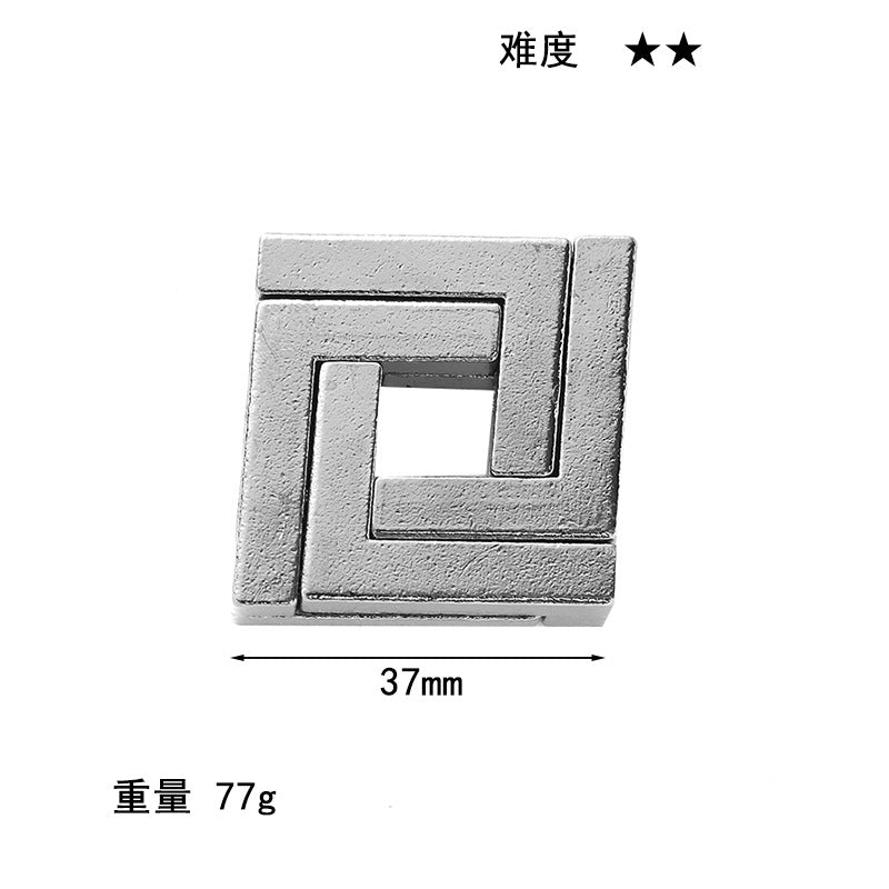 Luxury Puzzle Lock - Premium Zinc Alloy Intelligence Toy
