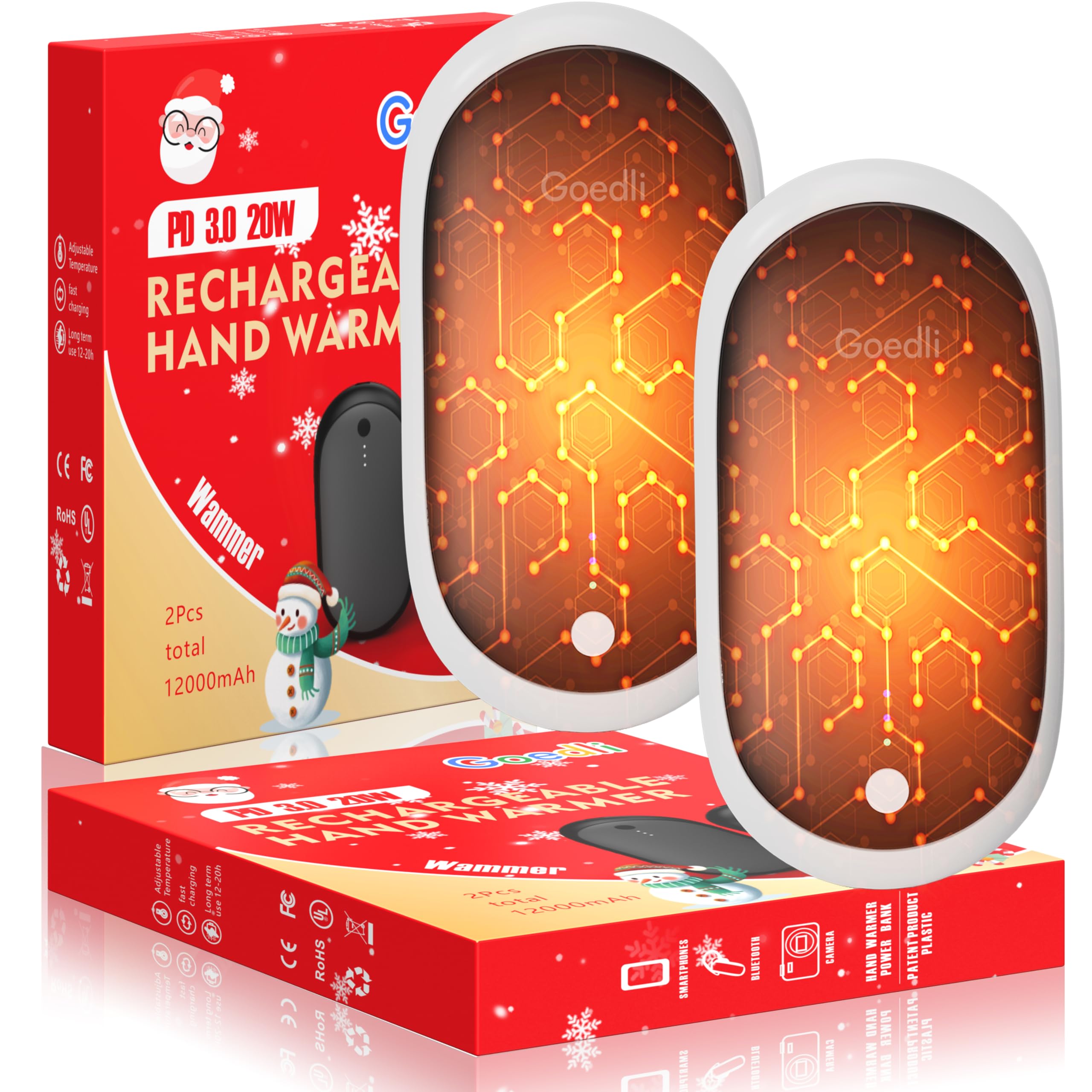 Luxury Smart Electric Hand Warmers - Pair
