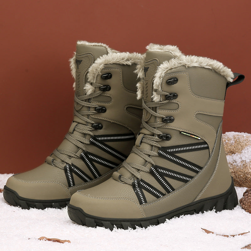 Men's Fleece-Lined High Winter Boots