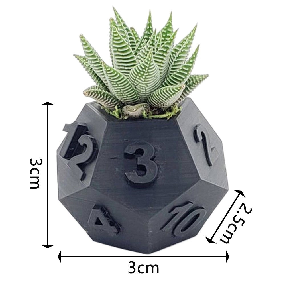 Multi-Sided Dice-Shape Succulent Planter — view 4