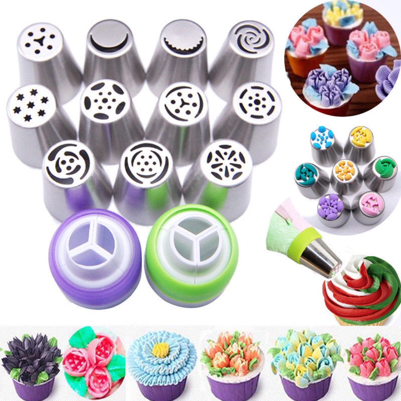 27-Piece Russian Pastry Tip Set