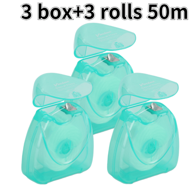 Micro Waxed Dental Floss - 50m Premium Box