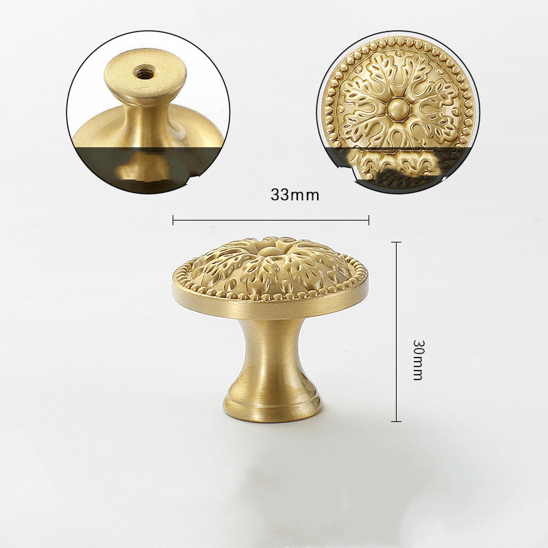 Gold-Tone Nature-Shape Cabinet Knob, 26 Designs — view 15