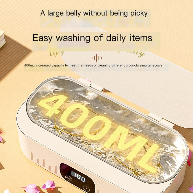 Portable Ultrasonic Jewelry & Glasses Cleaner
