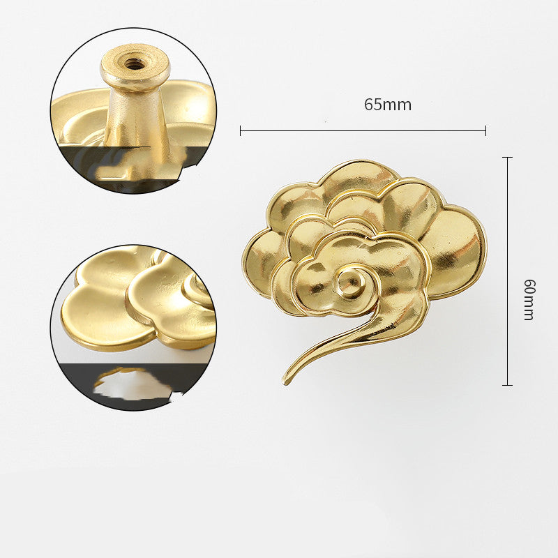 Gold-Tone Nature-Shape Cabinet Knob, 26 Designs — view 7